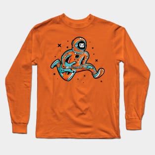 Astronaut with Electric Guitar - Rock Star Long Sleeve T-Shirt